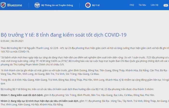 Bản tin chung tay phòng, chống dịch Covid-19 (06-09-2021)
